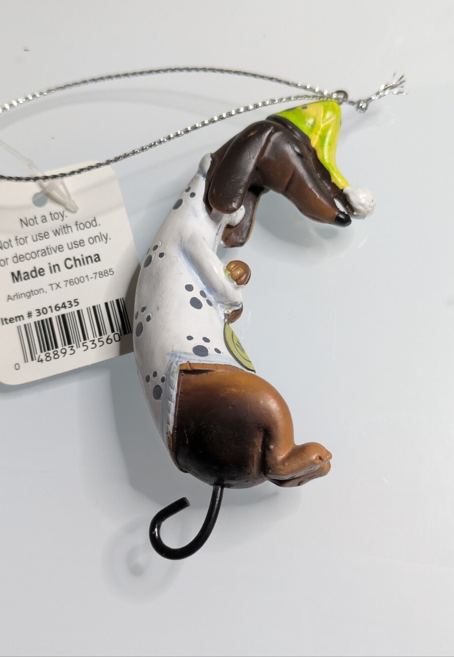 Cute Sleeping Dachshund Ornament